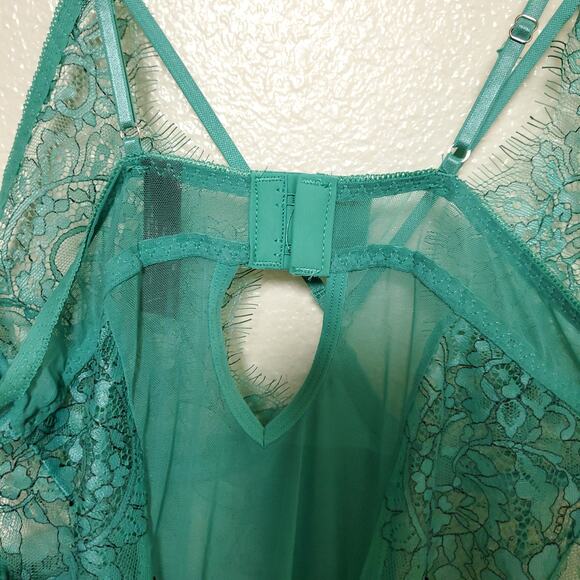 NWT DREAMGIRL Teal Lace Lingerie - Picture 8 of 9